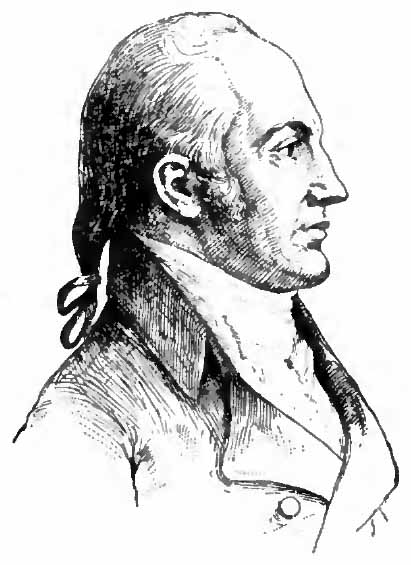Engraved portrait of Aaron Burr from Appletons' Cyclopaedia of American Biography, 1900