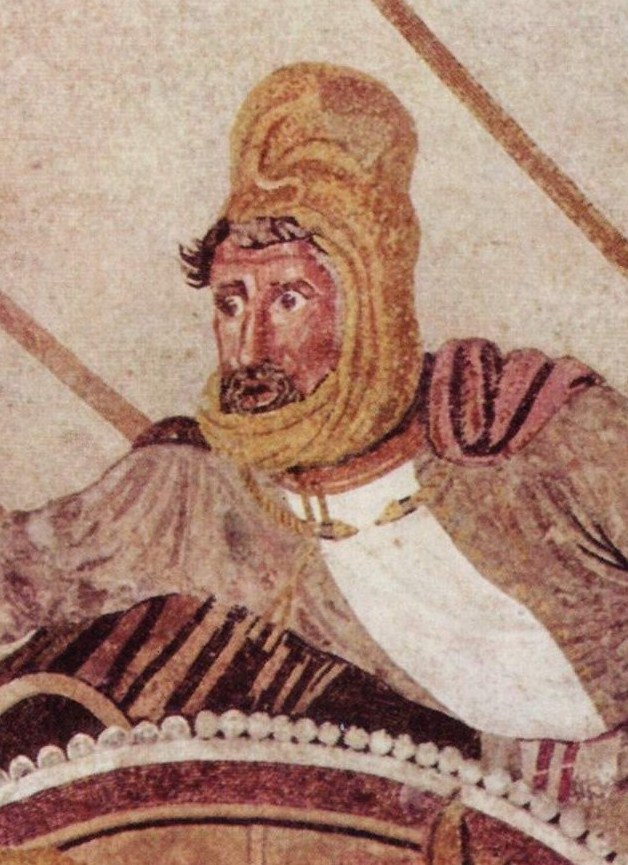 Darius III, King of Persia — historical engraving
