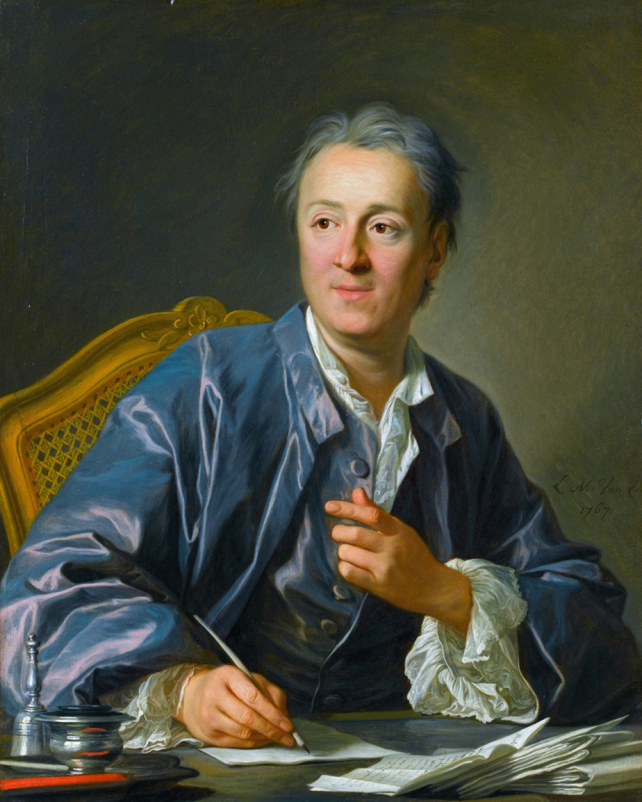 Portrait of Denis Diderot by Louis-Michel van Loo, 1767