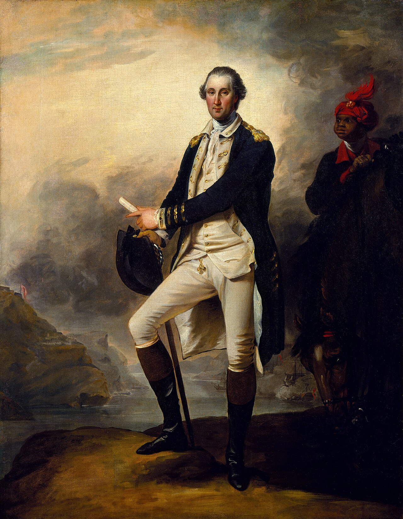 George Washington by John Trumbull, 1780, showing the General at Trenton