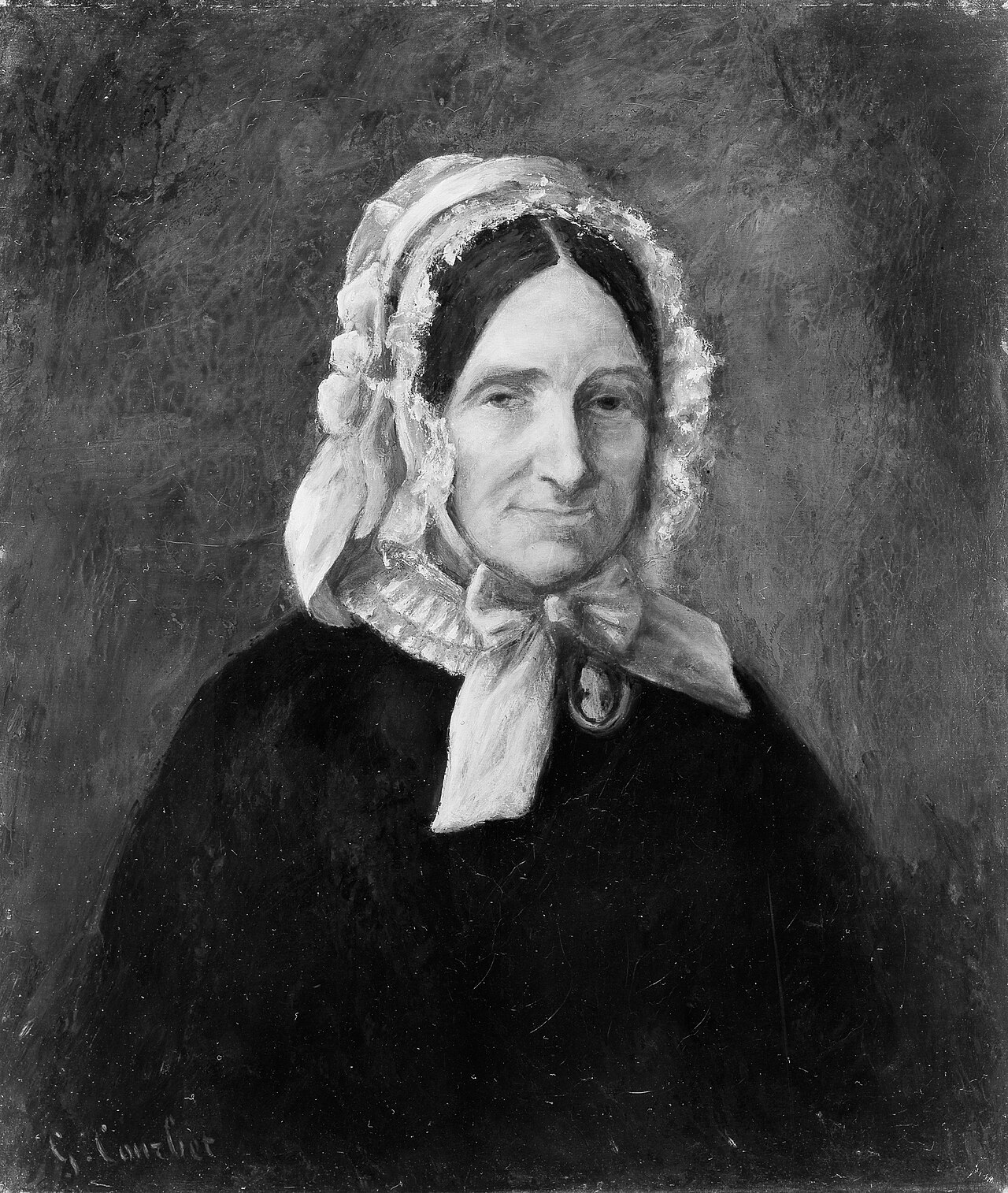 Portrait of a Woman, Called Héloïse Abélard — painting in the style of Gustave Courbet