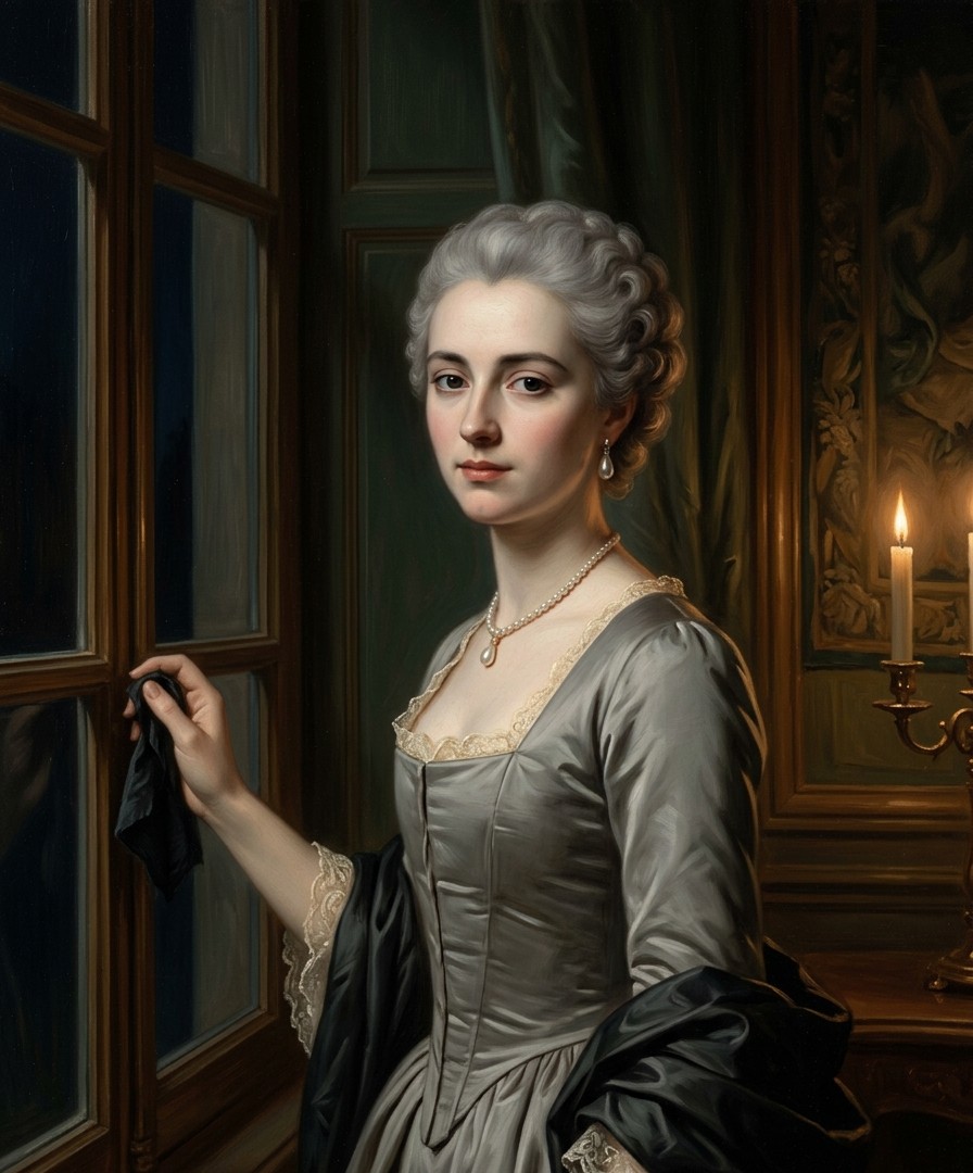 AI-assisted Portrait of Henriette