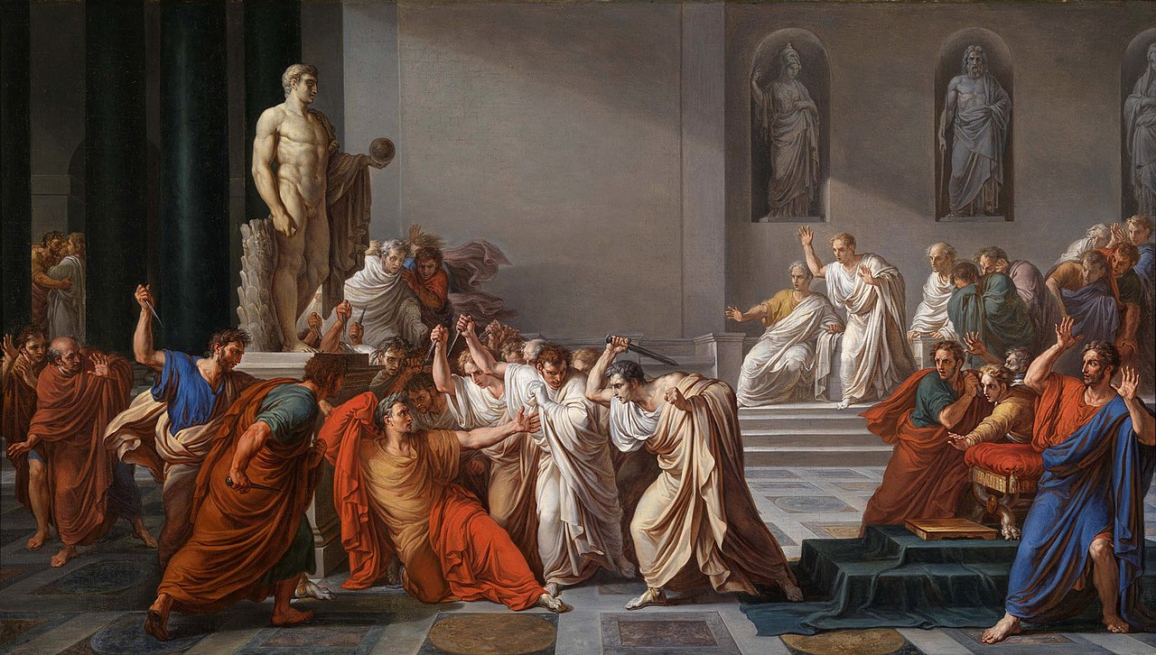 The Death of Julius Caesar by Vincenzo Camuccini, 1804–1805