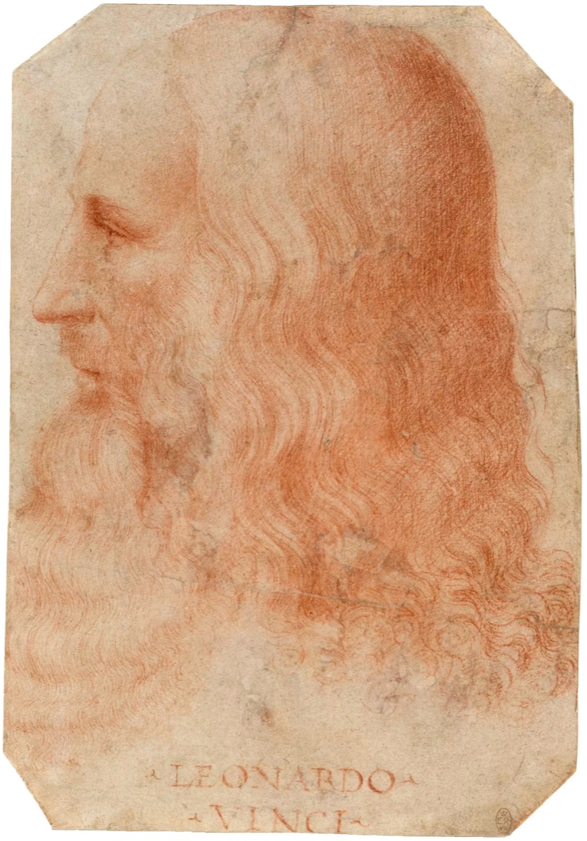 Portrait of Leonardo da Vinci by Francesco Melzi, c. 1515
