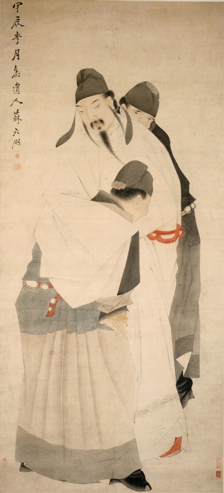 Li Bai Intoxicated, by Su Liupeng, 1844, hanging scroll, Shanghai Museum