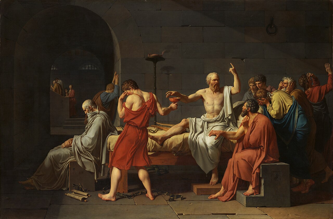 The Death of Socrates by Jacques-Louis David, 1787