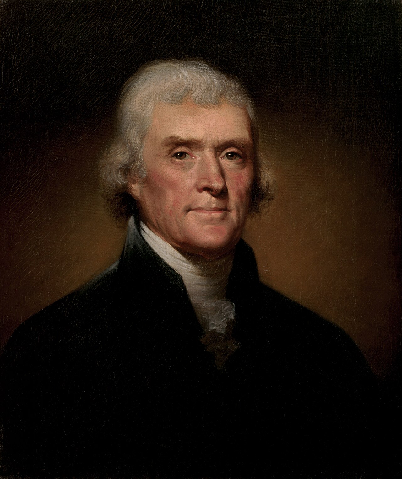 Official presidential portrait of Thomas Jefferson by Rembrandt Peale, 1800